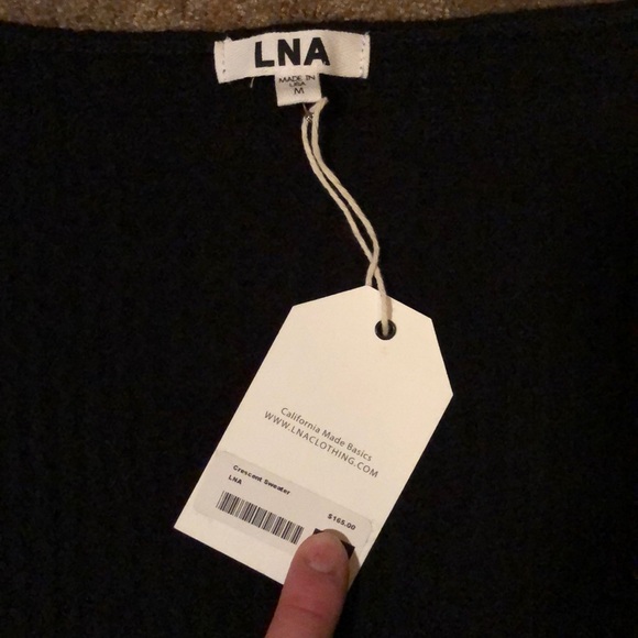 LNA Crescent Sweater, Black - Picture 4 of 6